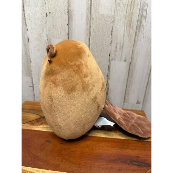Squishmallows Chip the Beaver Plush Toy Small Brown Washable 8” - Picture 4 of 5